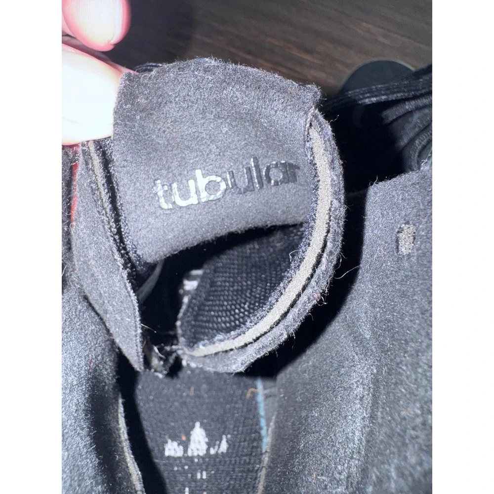 Adidas Tubular Invader Strap Mens Black Suede Gum Sole High Top Sneakers